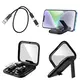USB кабель Hoco U114, USB тип-C, USB тип-A, micro-USB тип-B, Lightning, 2xUSB тип-C, 28 см, 60 Вт, 3 A, черный, с коробкой для хранения, с зеркалом, с адаптерами, 6 в 1, #6931474790750 Превью 1