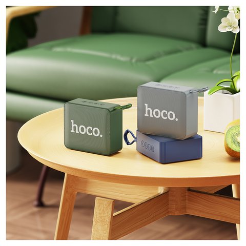 Портативная беспроводная колонка Hoco BS51, серая, bluetooth 5.2, 5W*1, #6931474780751 Превью 1