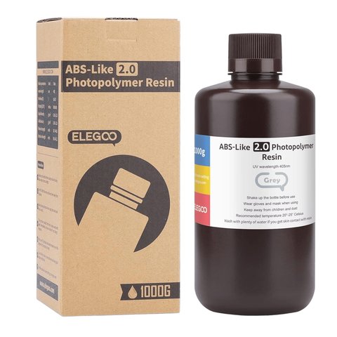 Фотополимерная смола для 3D-принтера ELEGOO ABS-образная 2.0, Grey, 1 кг Превью 7