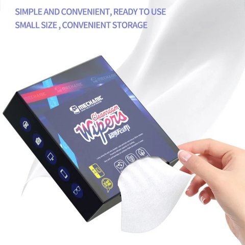 Microfiber Cloth Mechanic, (for dust and fingerprints removing, 50 pcs, 100*100 mm, в коробці) Preview 2