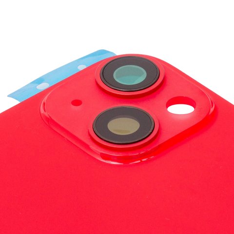 Задняя панель корпуса для iPhone 14 Plus, красная, со стеклом камеры, Original (PRC), red Превью 1