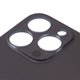 Housing Back Cover compatible with iPhone 14 Pro, (black, no need to remove the camera glass, Original (PRC), big hole) Preview 1