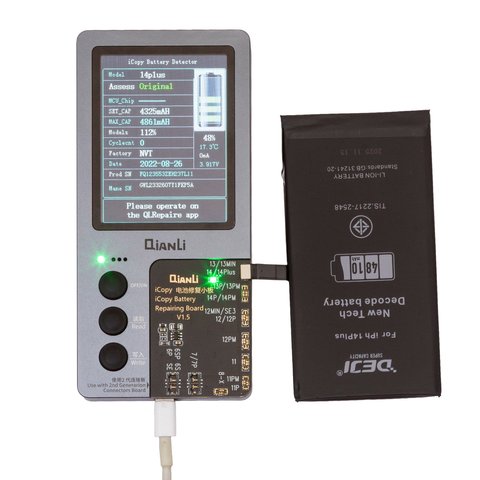 Battery Deji compatible with Apple iPhone 14 Plus, (Li-ion, 3.86 V, 4810 mAh, High Capacity, without error "Unknown Part", decode battery) Preview 1
