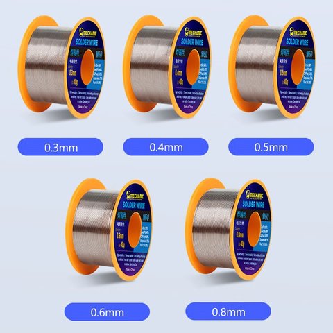 Estaño Mechanic M60, Sn 60% , Pb 40%, flux 1-3%, 0.3 mm, 40 g Vista previa  1