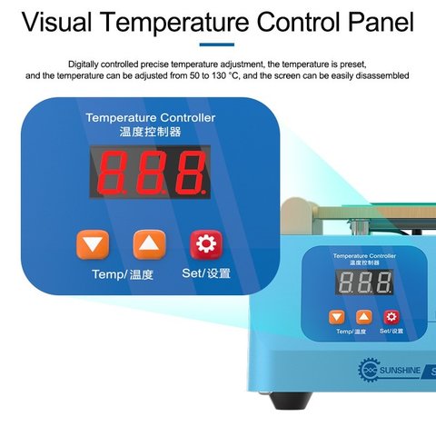LCD Touch Screen Glass Separator Sunshine S-918L, (used for screens up to 8.5", with vacuum pump) Preview 6