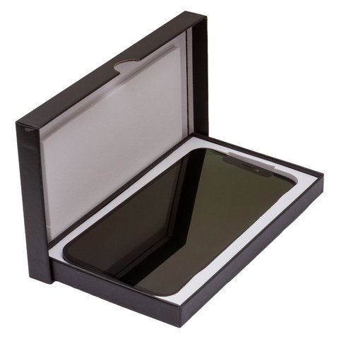 Pantalla LCD puede usarse con iPhone 12 Pro Max, negro, con marco, HC, sin error, (OLED), DD-OLED OEM soft, diagnosable Vista previa  1