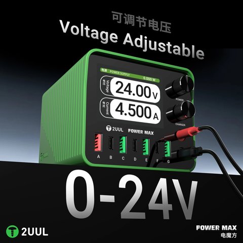 Adaptador de red 2UUL PC01 Power Max, 200 W, Quick Charge, Power Delivery (PD), con cargador inalámbrico, 7 puertos Vista previa  4