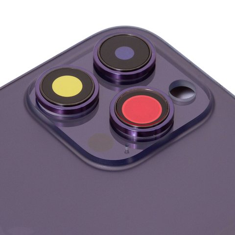 Корпус для iPhone 14 Pro Max, фиолетовый, с держателем SIM-карты, с боковыми кнопками, Original (PRC), EU Version, deep purple Превью 1