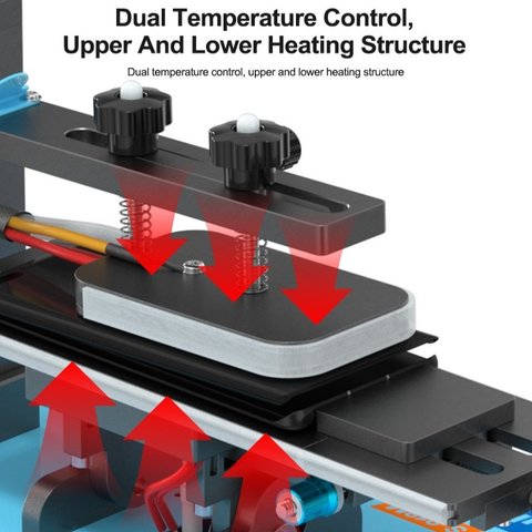 Устройство для расклеивания дисплейного модуля (сепаратор) Sunshine S-918M, с вакуумным насосом, используется для экранов до 7" Превью 3