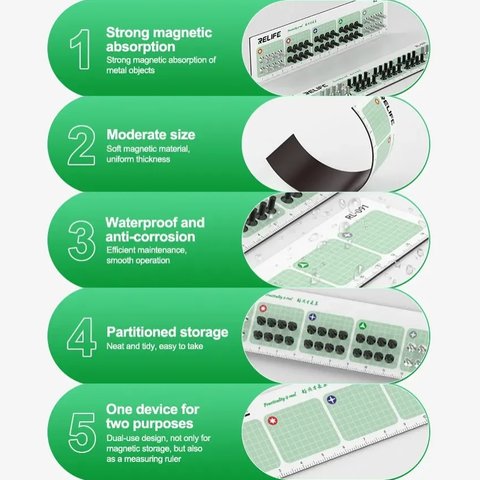 Магнитный держатель RELIFE RL-091 для мобильных телефонов Apple; планшетов Apple, для винтов Превью 3