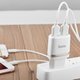 Сетевое зарядное устройство Hoco C12, 12 Вт, белый, с кабелем Lightning для Apple, 2 порта, #6957531047766 Превью 2