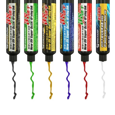 Паяльна маска Mechanic SU3, жовта, 10 мл, ультрафіолетова Прев'ю 1