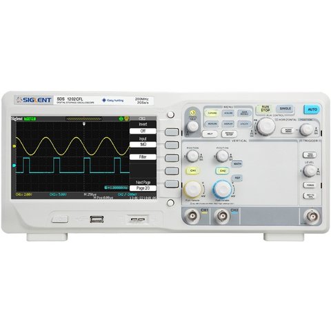 Цифровий осцилограф SIGLENT SDS1202CFL Прев'ю 1