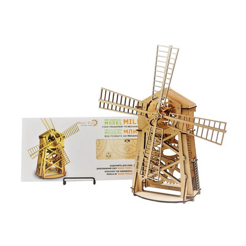 Mechanical 3D Puzzle Wood Trick Windmill Preview 3